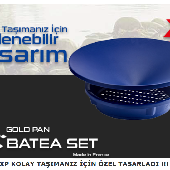 XP Altın Eleme Gold Pan / Altın Leğeni - Altın Tavası -Batea Kit (2'li)