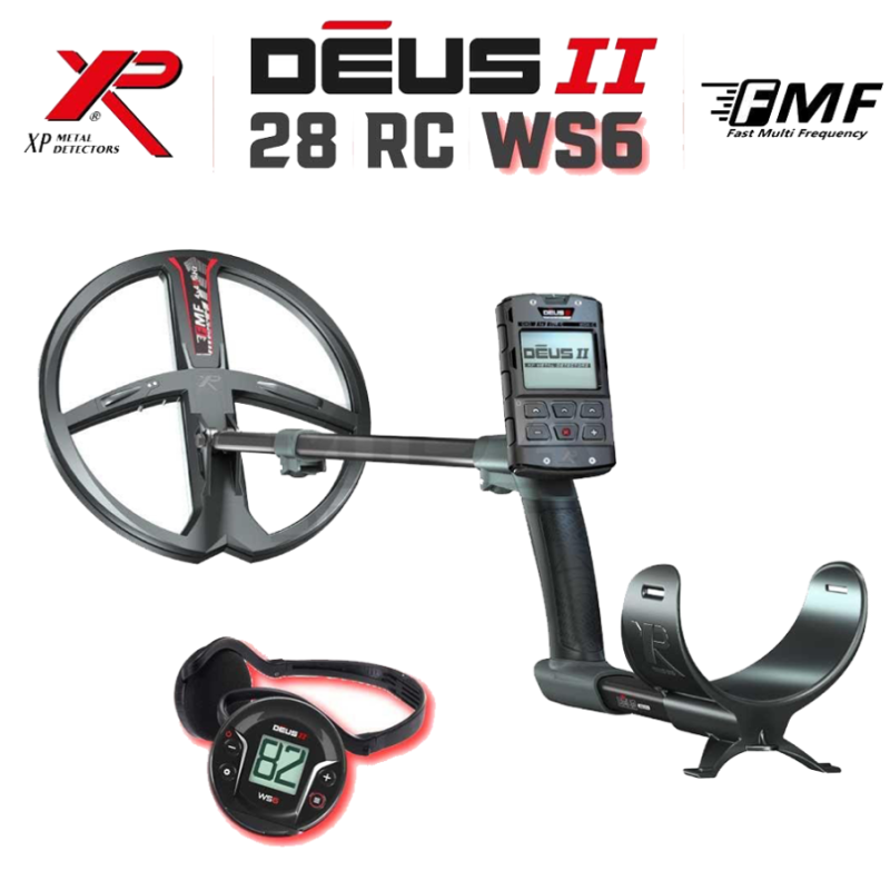 XP Deus 2 Dedektör - 28cm FMF Başlık, WS6 Kulaklık, Ana Kontrol Ünitesi