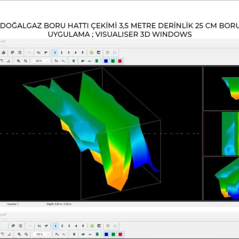 Electron Detectors Ground Bender 3D Yeraltı Görüntüleme Sistemi Pro Paket
