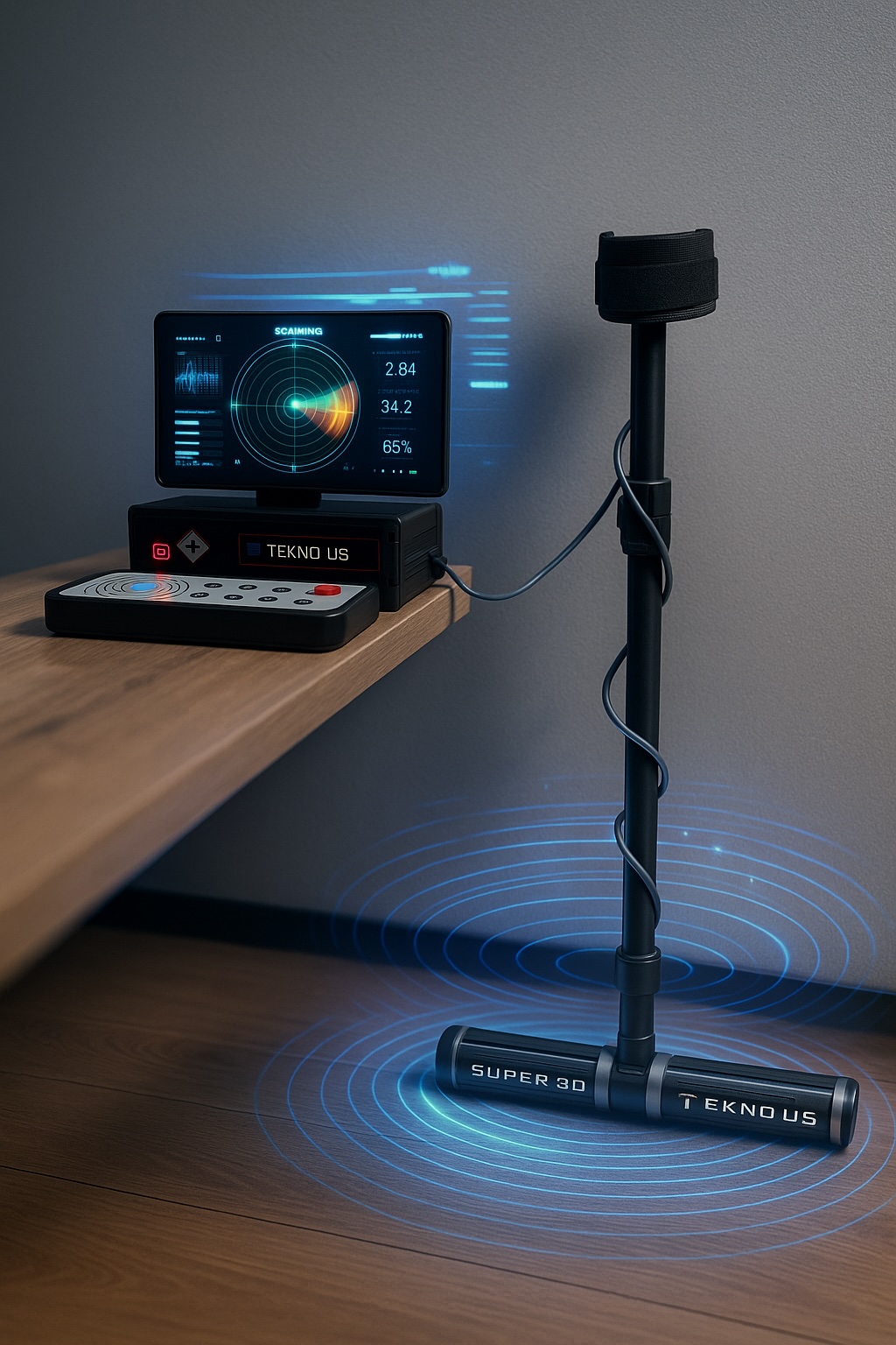 tekno us super 3d gpr yeralti goruntuleme alan tarama canli veri cihazi